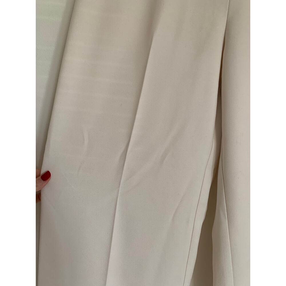 Classic Wide-Leg Cream Trousers - Picture 6 of 9